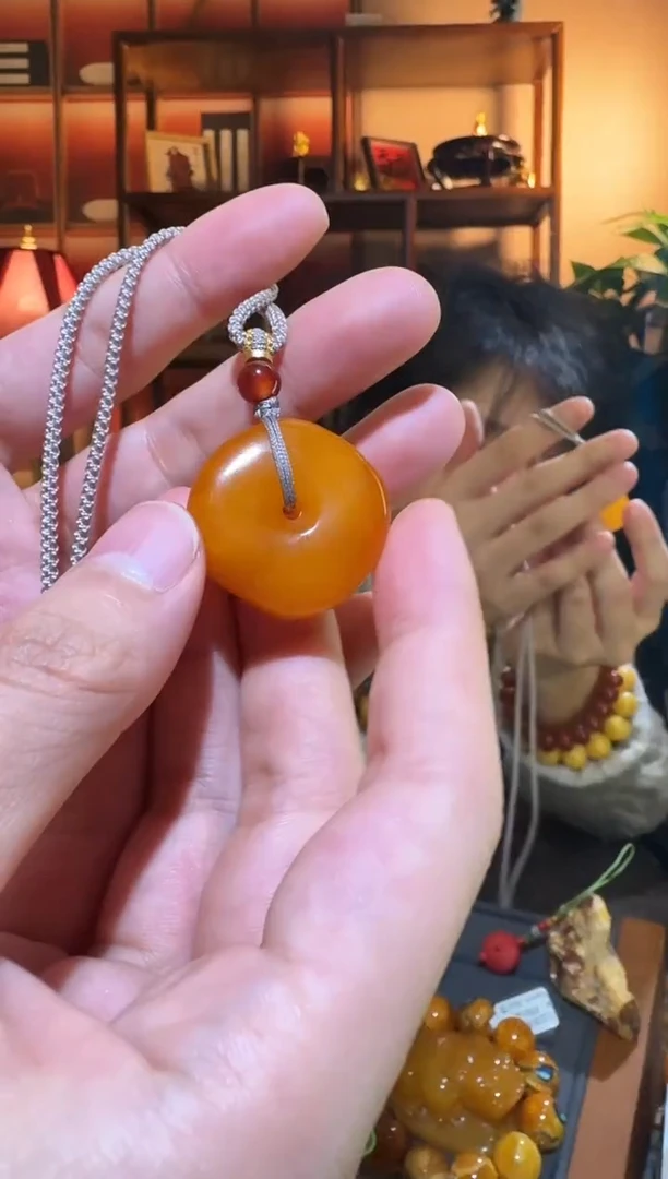 蜜蜡颈饰未镶嵌901天然蜜蜡珠宝奇石