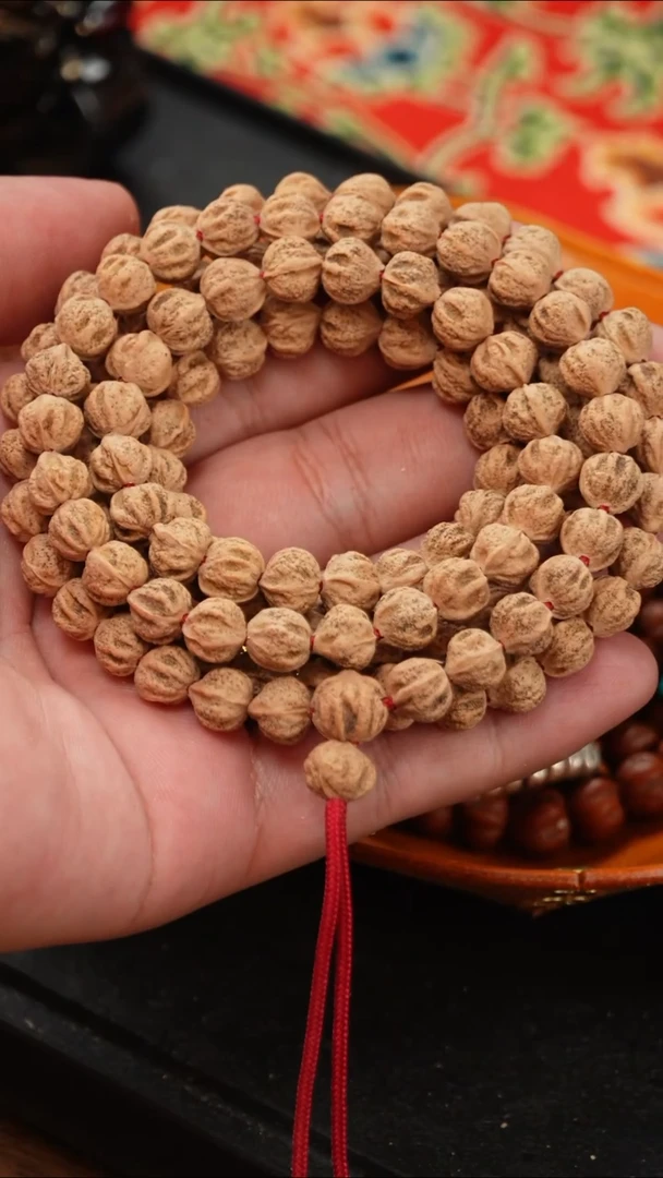 柏香籽/百香籽手串纯原桩麻皮多棱