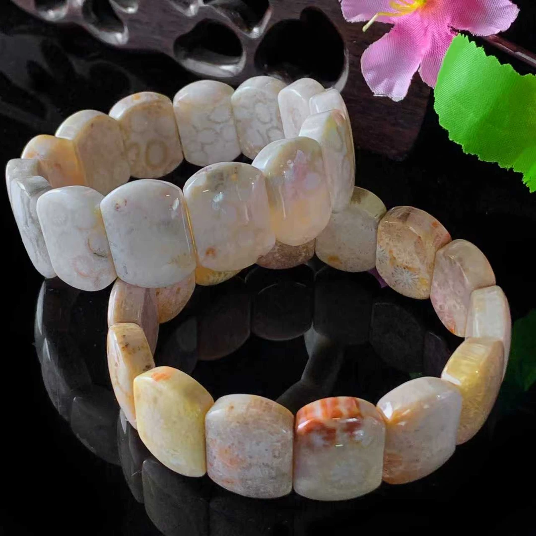 C3580-硅化玉白手排-多样性发其一