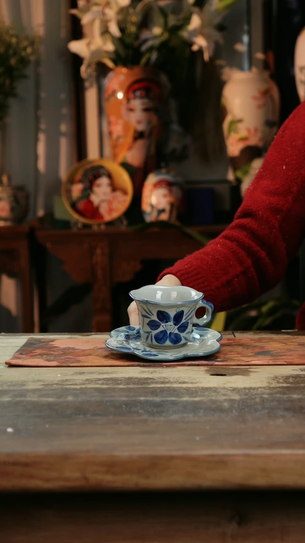 【闪购商品】瓷片景德镇纯手工釉下彩精品餐具