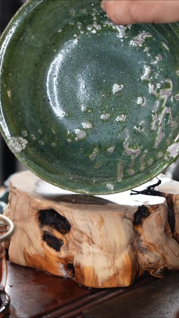 紫砂全手工绿壶承