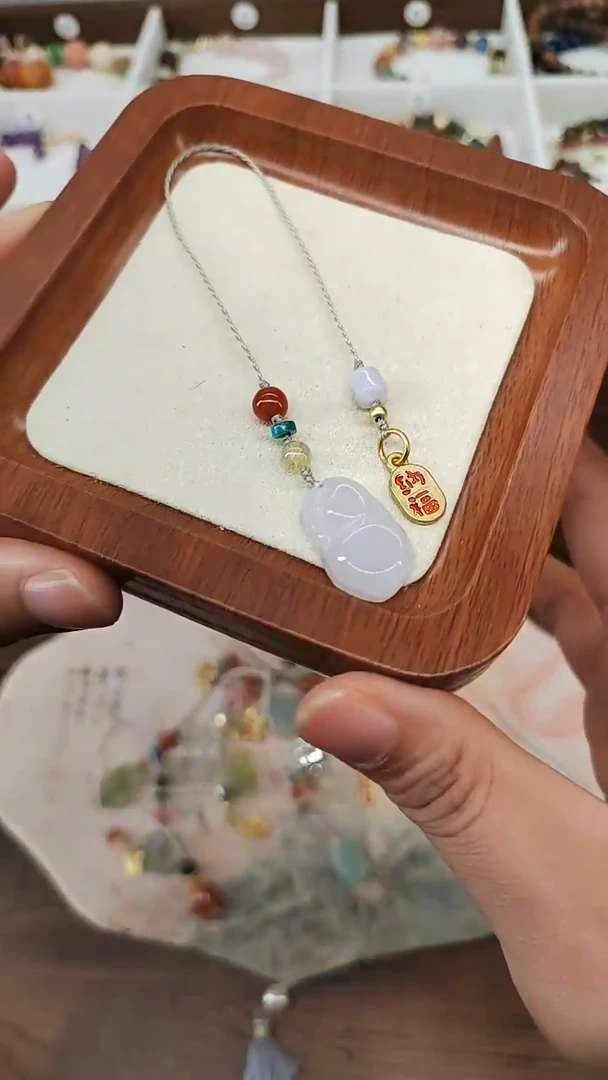 未镶嵌挂件翡翠翡翠手机链