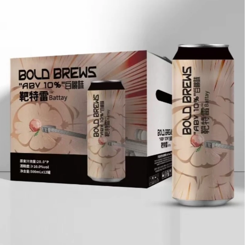 靶特雷烈性白桃味啤酒500ml*12罐