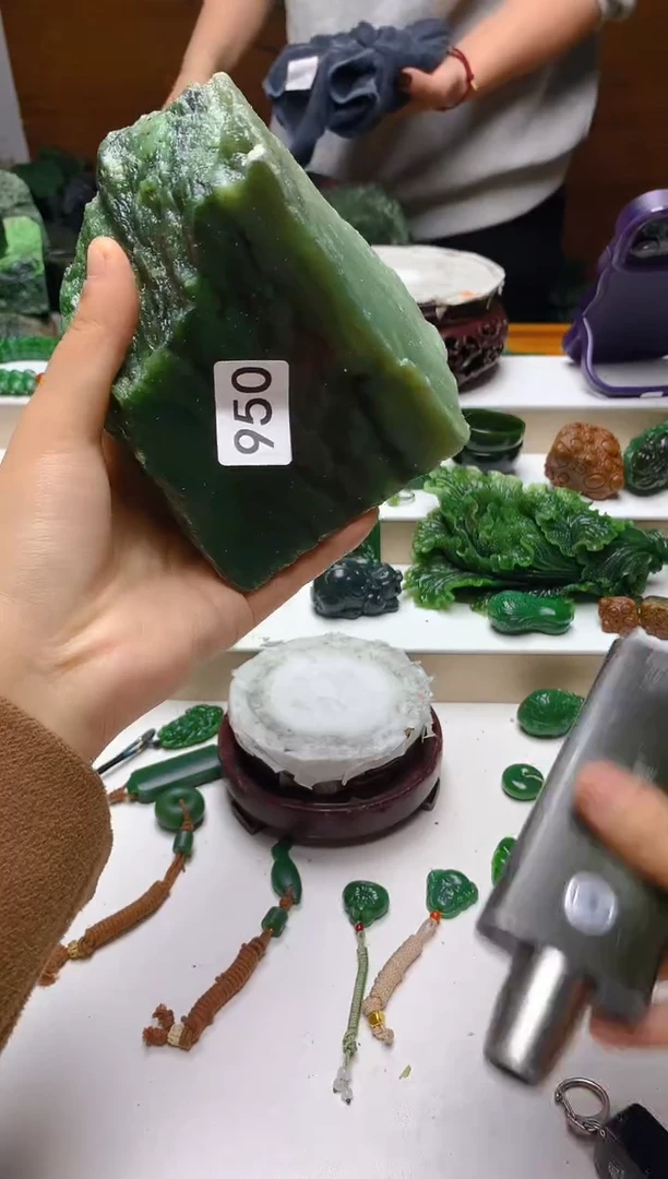 未镶嵌和田玉珠宝半成品1