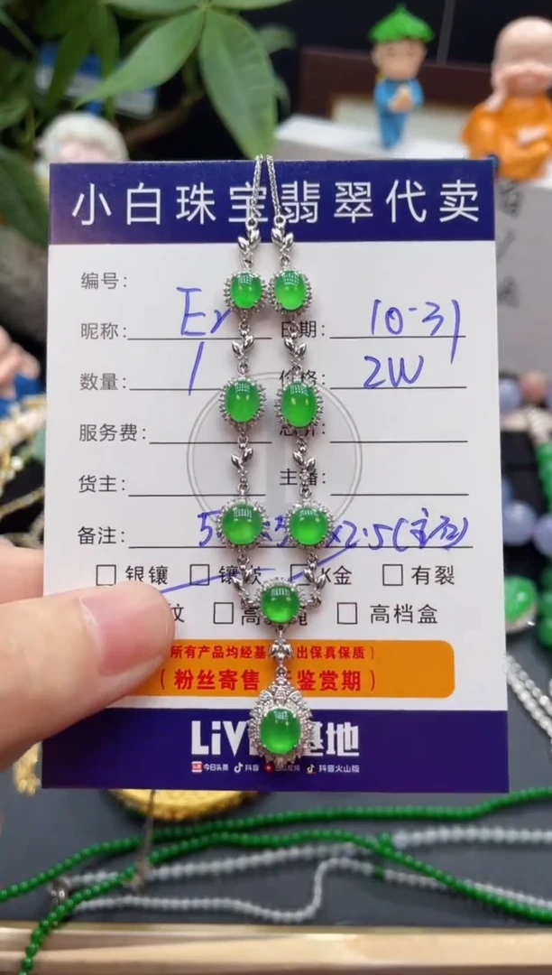 套链18K金镶嵌翡翠E*套链