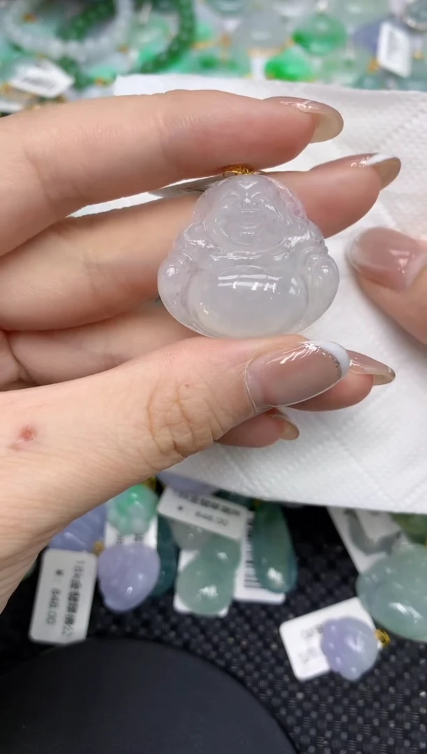 颈饰18K金镶嵌翡翠1111111