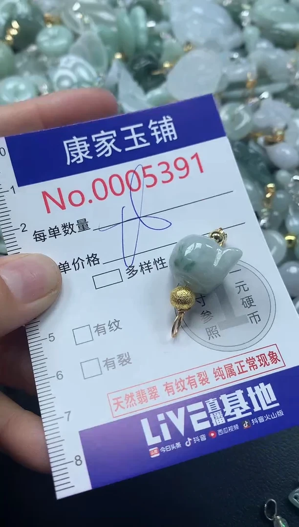 吊坠(不含链)未镶嵌翡翠5391