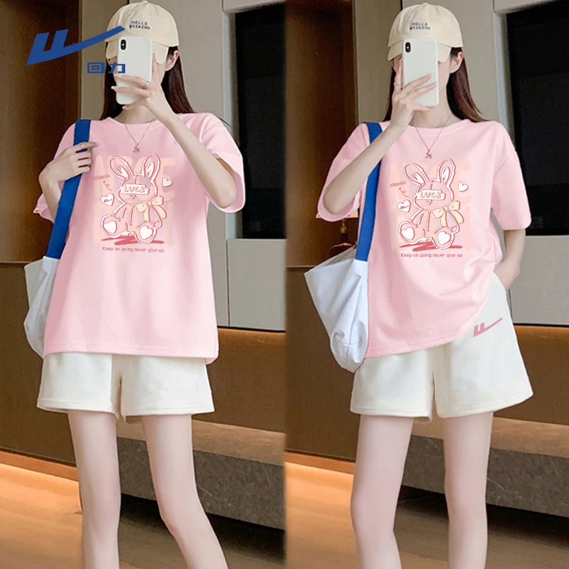 Warrior/回力夏款套装2025新款短袖短裤一整套甜美可爱风格衣服