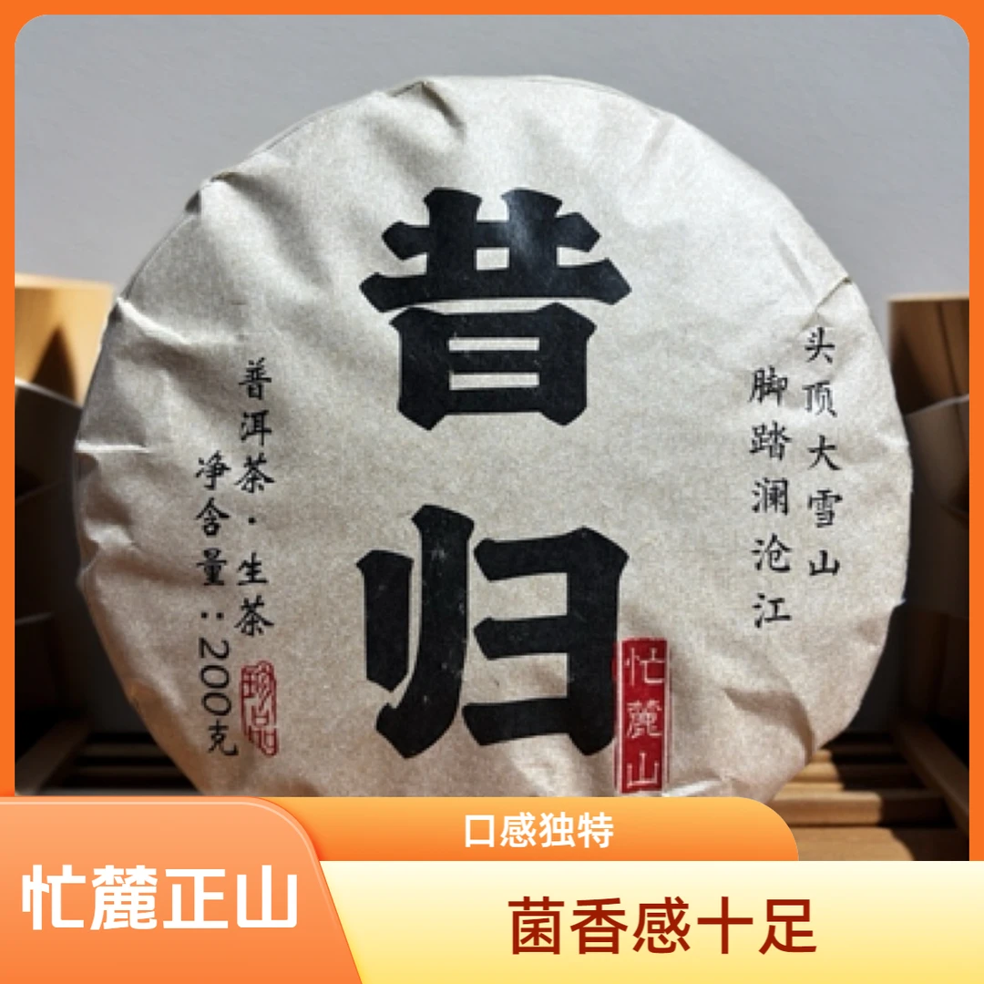 【忙麓山】2023年秋昔归普洱生茶200克饼