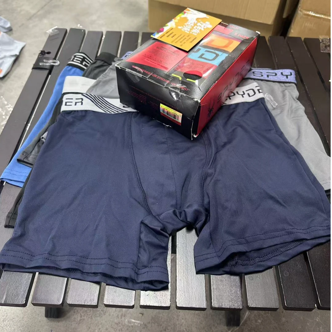 男士平角内裤五条装E87