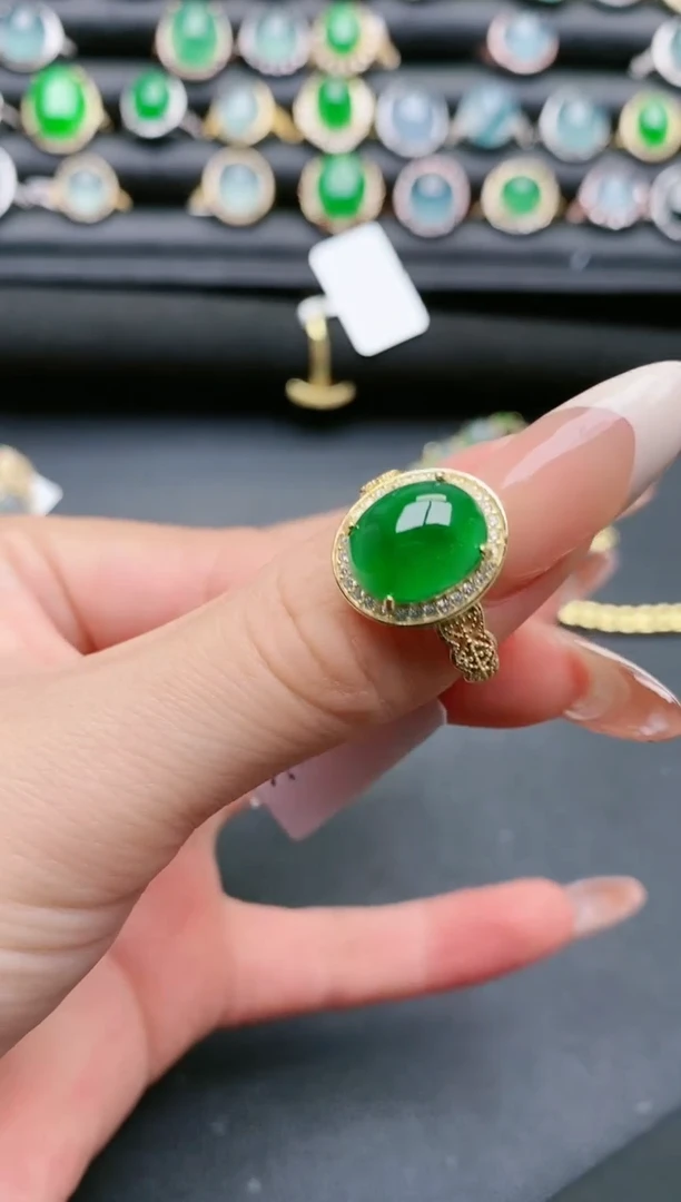 【闪购商品】翡翠戒指银S925镶嵌11111111111