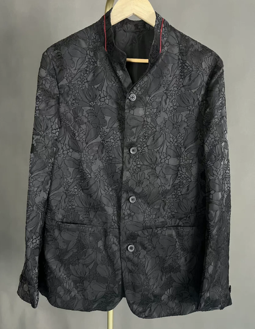 暗纹黑色休闲男人衬衫【直播间专用链接】【支持7天无理由】