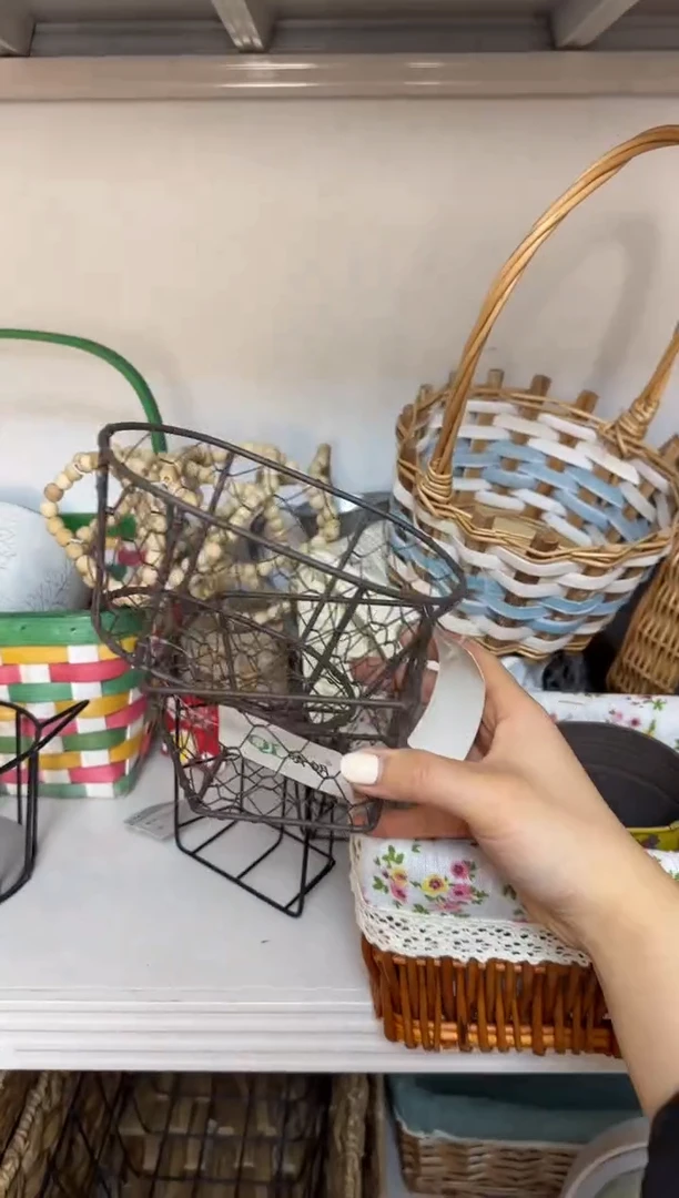 S****子微瑕捡漏方形加椭圆型小铁艺