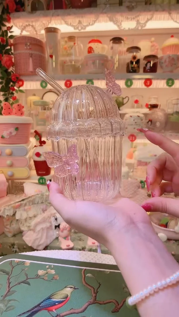 蝶恋花吸管杯——手工制作品质好！