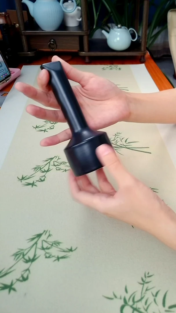 精品纯陶花插黑色