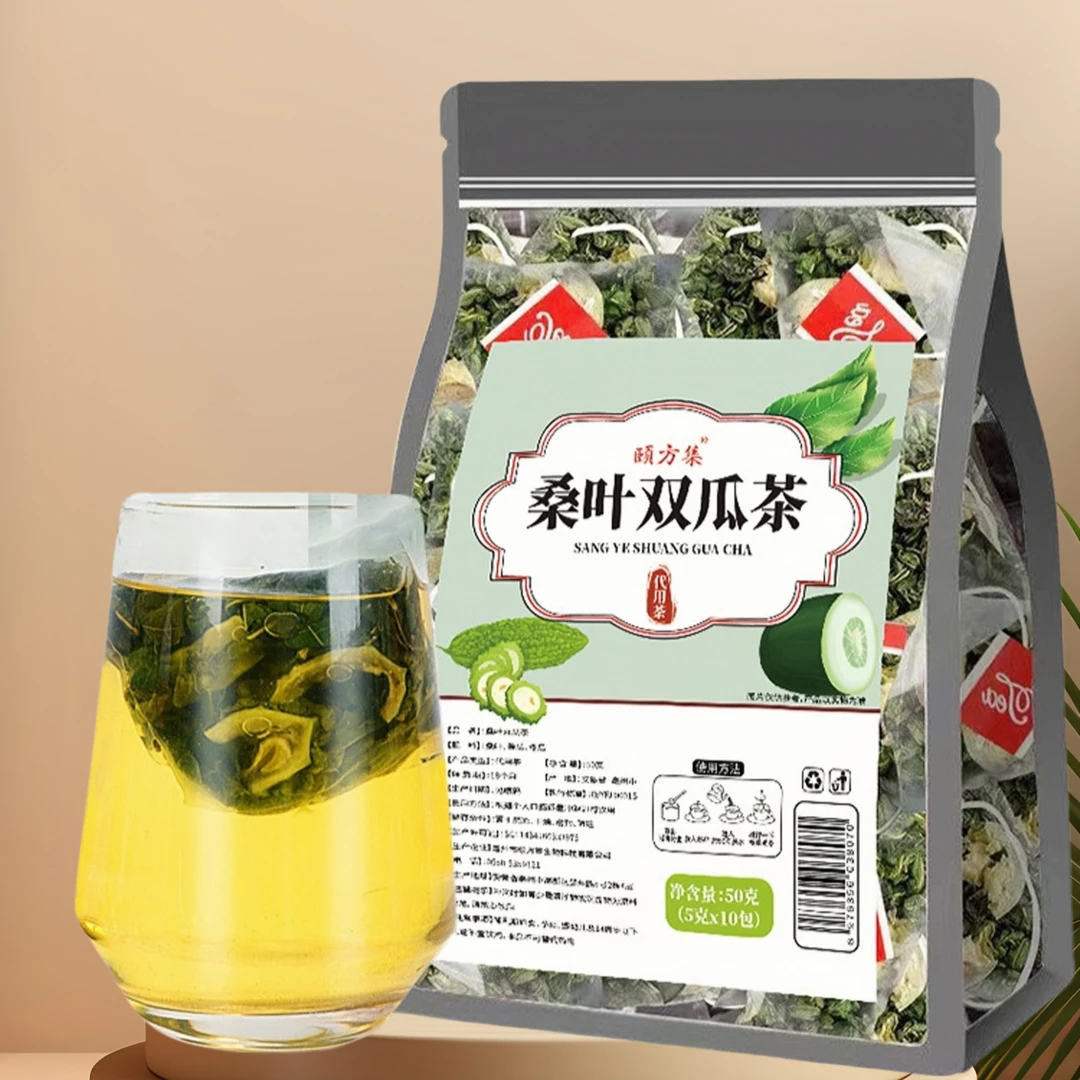 桑叶双瓜茶霜后苦瓜冬瓜优质重油盐糖高中老年人爸妈辅助三降茶包