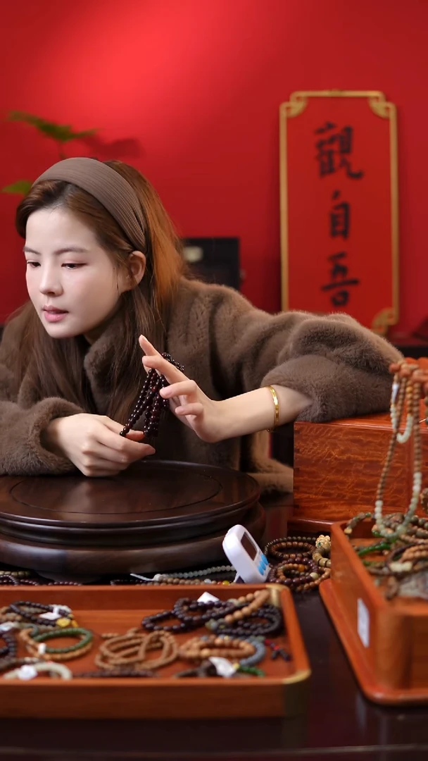 檀香紫檀（小叶紫檀）手串/手链xyzt 108颗 0.8