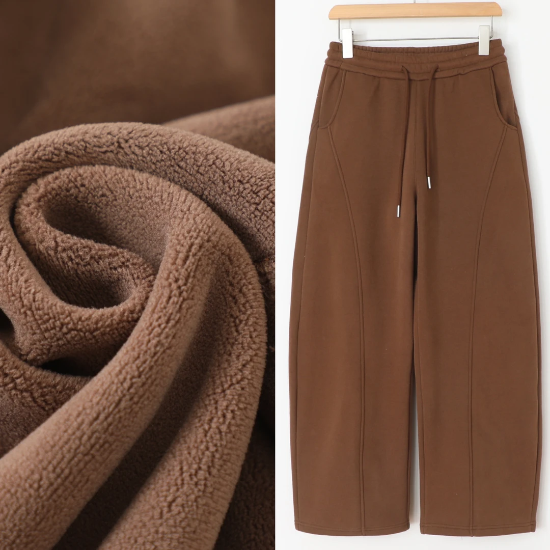 【窄版弯刀裤】16欣飞冬款加绒宽松直筒阔腿香蕉百搭休闲