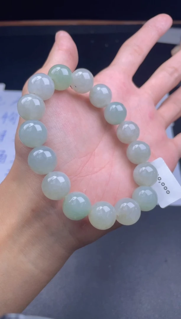 未镶嵌定制翡翠珠串卡13.6