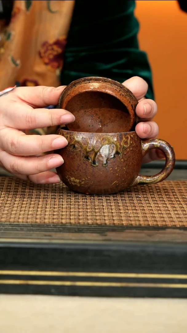 GFY86《特大盖杯》沉香木柴烧