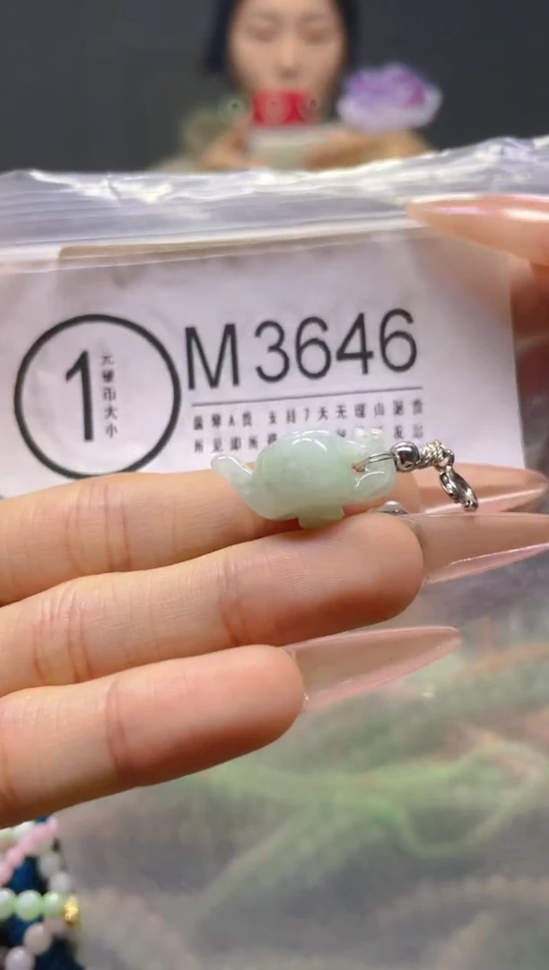 颈饰未镶嵌翡翠/M/翡翠A货，一件也是批发价