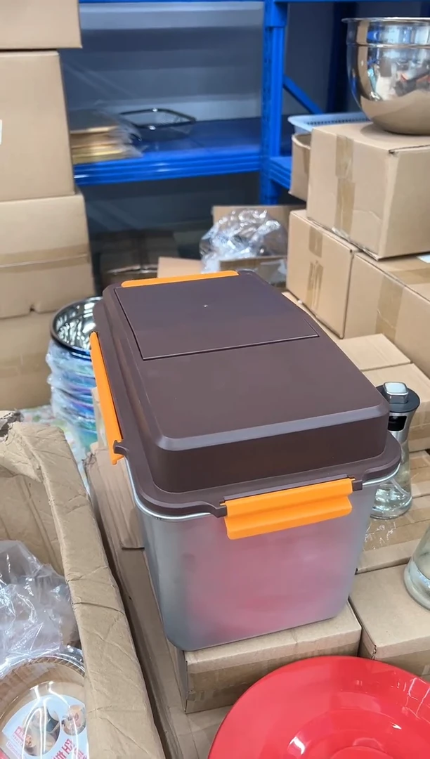 【闪购商品】不锈钢棕色米桶