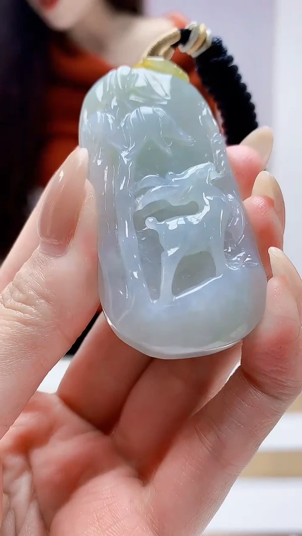 未镶嵌定制翡翠4829MM-毛货挂件111