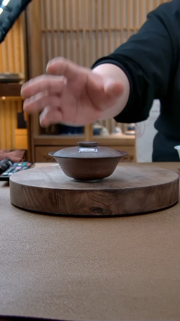 【闪购商品】翰文堂柴烧紫砂盖碗10