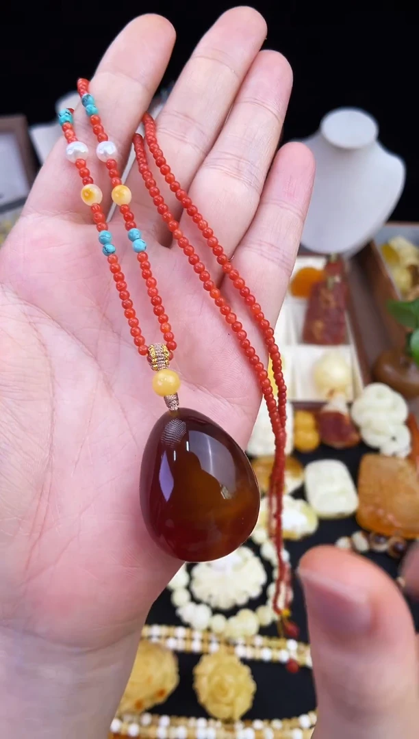 琥珀未镶嵌珠宝奇石柒月