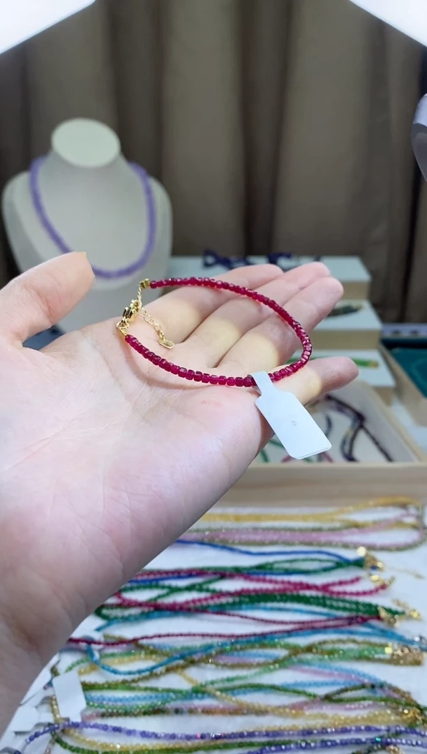 【闪购商品】红宝石手链14K金镶嵌诗颜甄选珠宝SYZB97