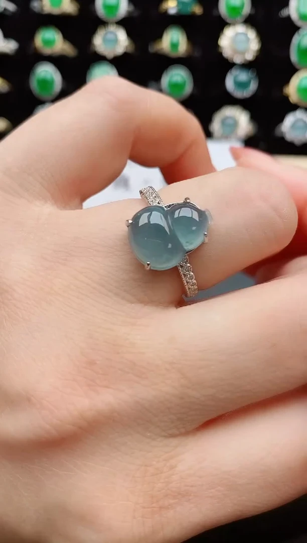 【闪购商品】翡翠戒指银S925镶嵌11111