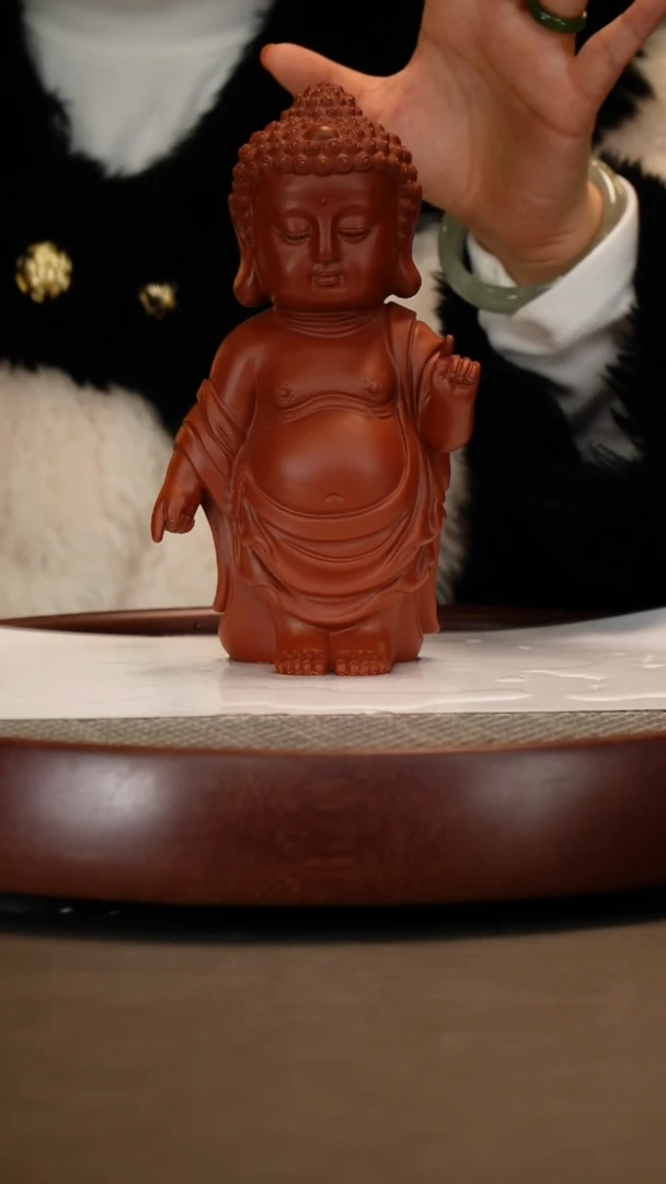 【闪购商品】紫砂茶宠大红袍弥勒