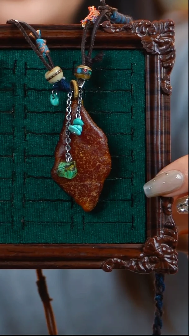 裸石蜜蜡未镶嵌项链