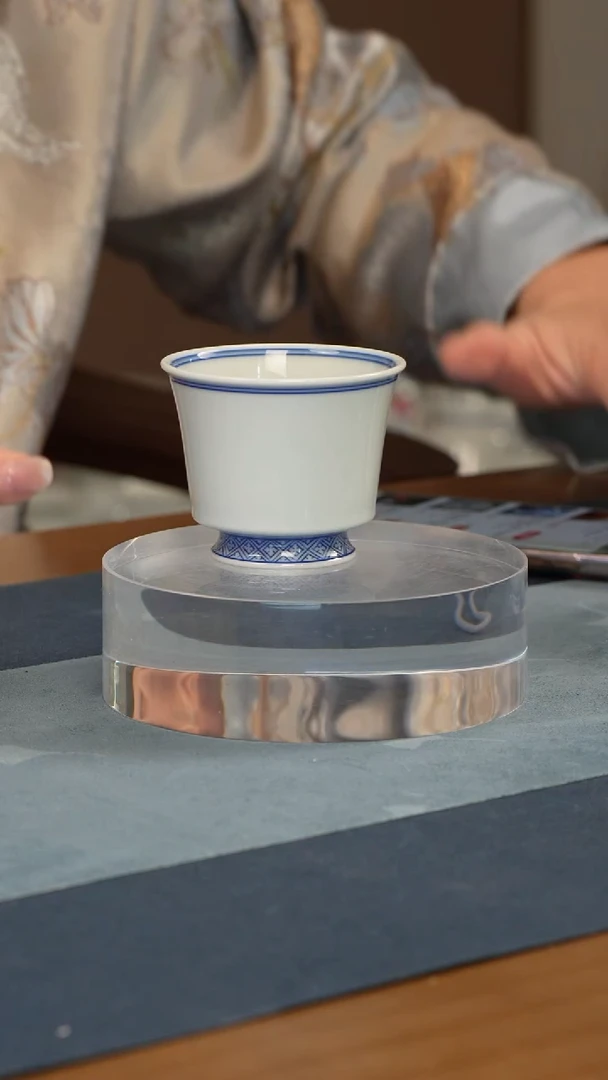 杯子瓷景德镇素马蹄杯