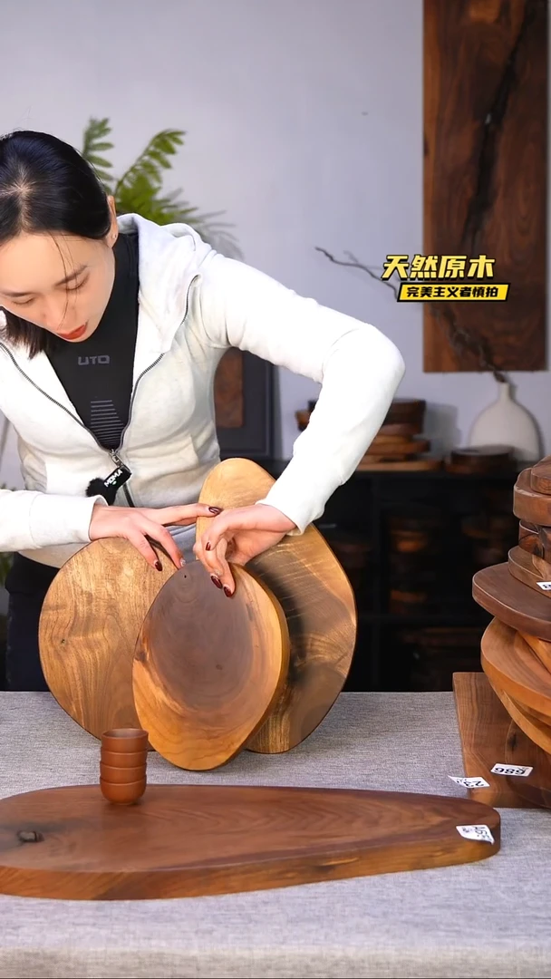 木北美黑胡桃原木.干裂疤结不属于商品质量问题完美主义者慎拍