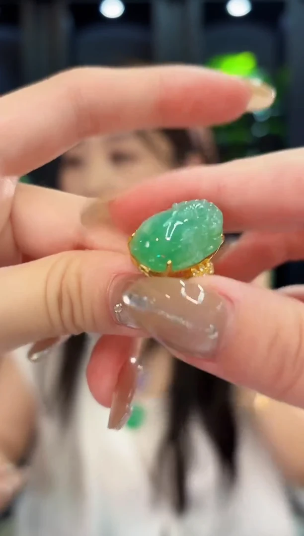 翡翠戒指未镶嵌 缅料A货/支持复检/一件
