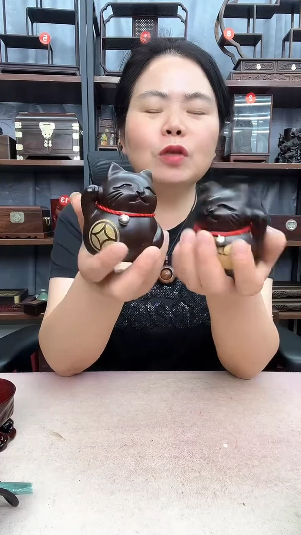 鸡翅木类端景台小李子红木工艺品1400