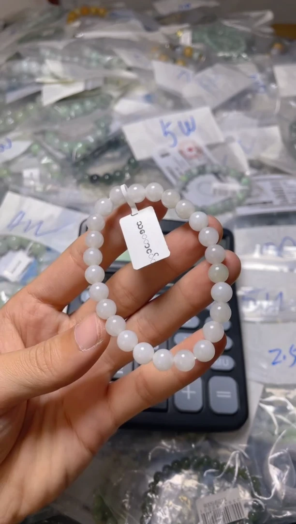 未镶嵌手链翡翠月*乐珠串
