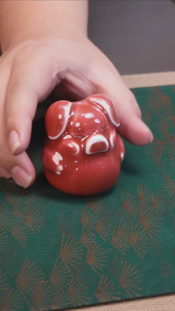 摆件耕道堂陶瓷摆件小猪