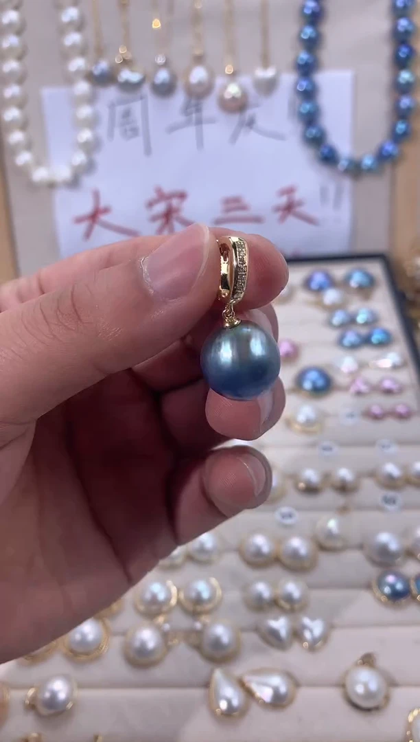 耳饰合金拼合珍珠（马贝珠）1