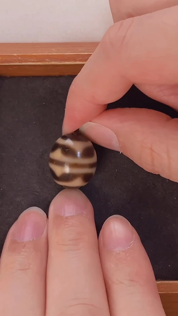 未镶嵌颈饰玛瑙/玉髓上肯牙黄5A双牙牙达洛20.1*17.2