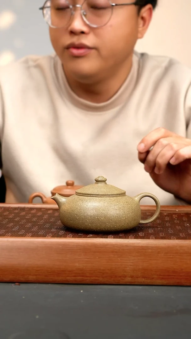 【闪购商品】紫砂茶壶xj 青段 寒江