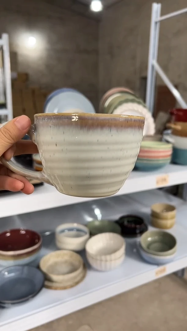 陶瓷外贸尾货瑕疵满20包邮X 水杯