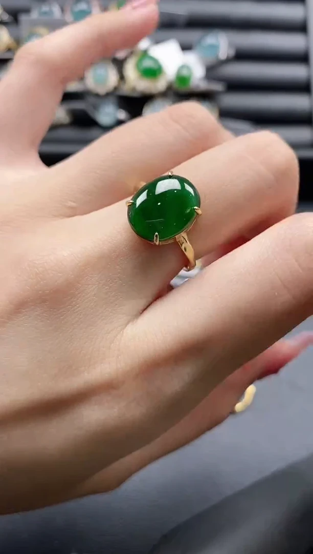 【闪购商品】翡翠戒指银S925镶嵌1111