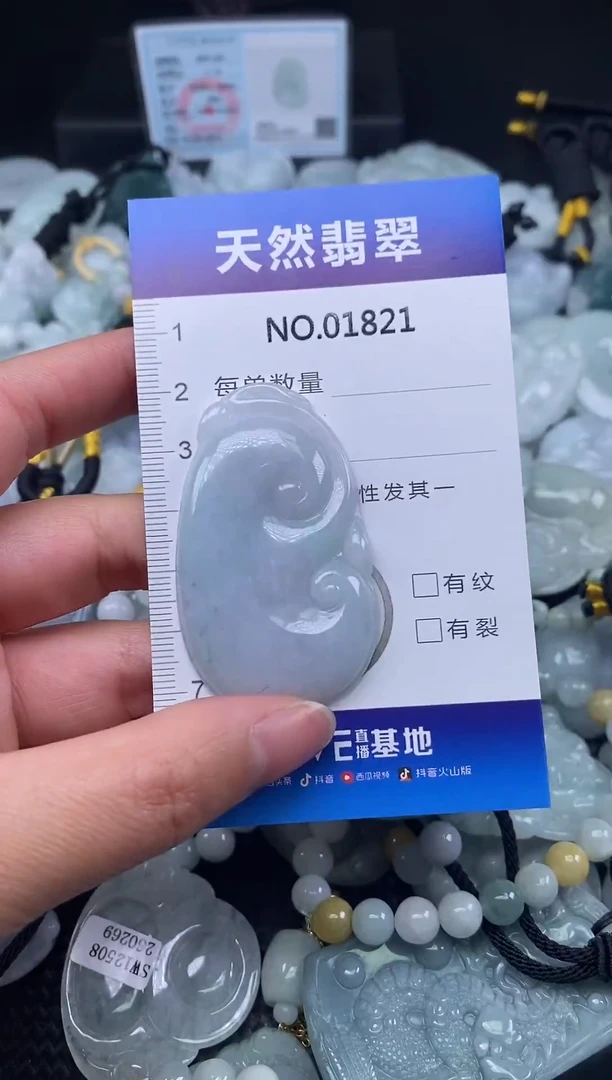 颈饰未镶嵌翡翠天然缅甸翡翠1821