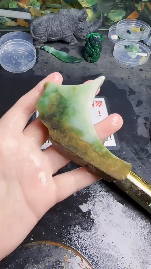 未镶嵌挂件翡翠天然翡翠075