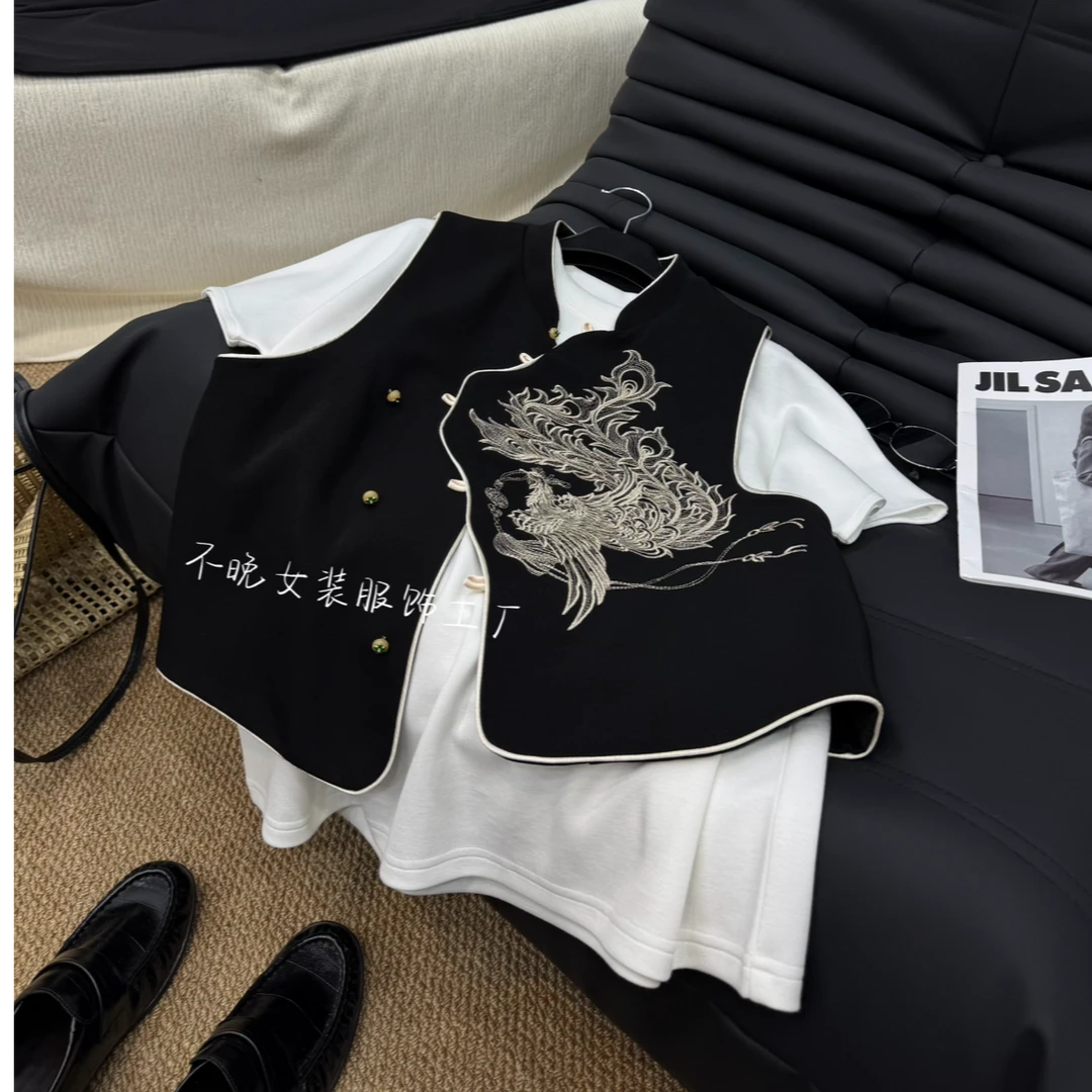 【烟浔渺渺】原创设计是款四季百搭马甲小众调性休闲设计感时尚