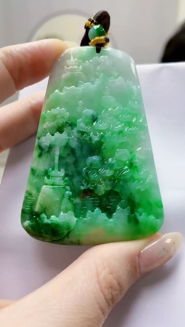未镶嵌定制翡翠5145jw-毛货挂件94