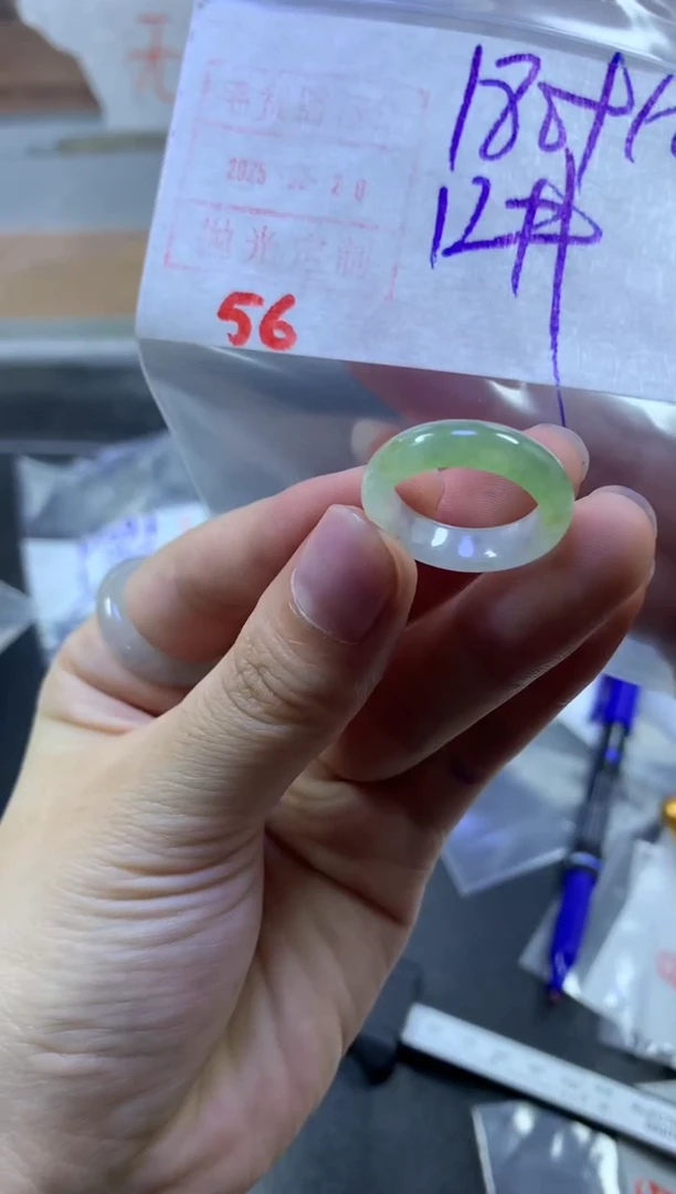 【闪购商品】定制翡翠未镶嵌戒圈12#190毛货需精细抛光