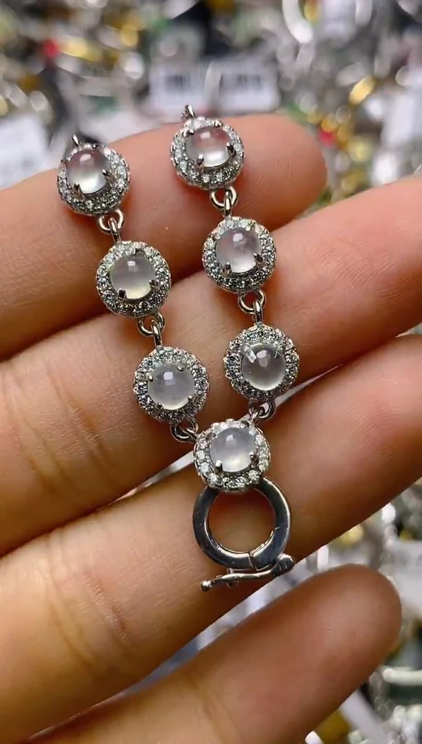 银S925镶嵌戒指翡翠百内无证书